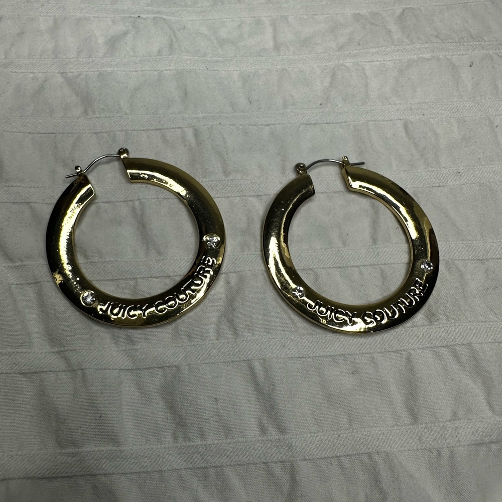 Juicy Couture Gold Hoop Earrings